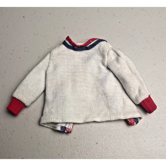 Vintage Barbie Ken Jacket and Vest Tank Tops Lot of 2 Red White Blue 1970s FLAW - Picture 6 of 9